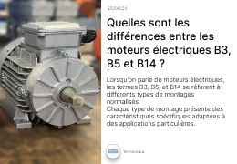 découvrez les différentes utilisations des moteurs électriques, allant des applications industrielles à domestiques, et apprenez comment ils transforment notre quotidien grâce à leur efficacité énergétique et leur flexibilité.