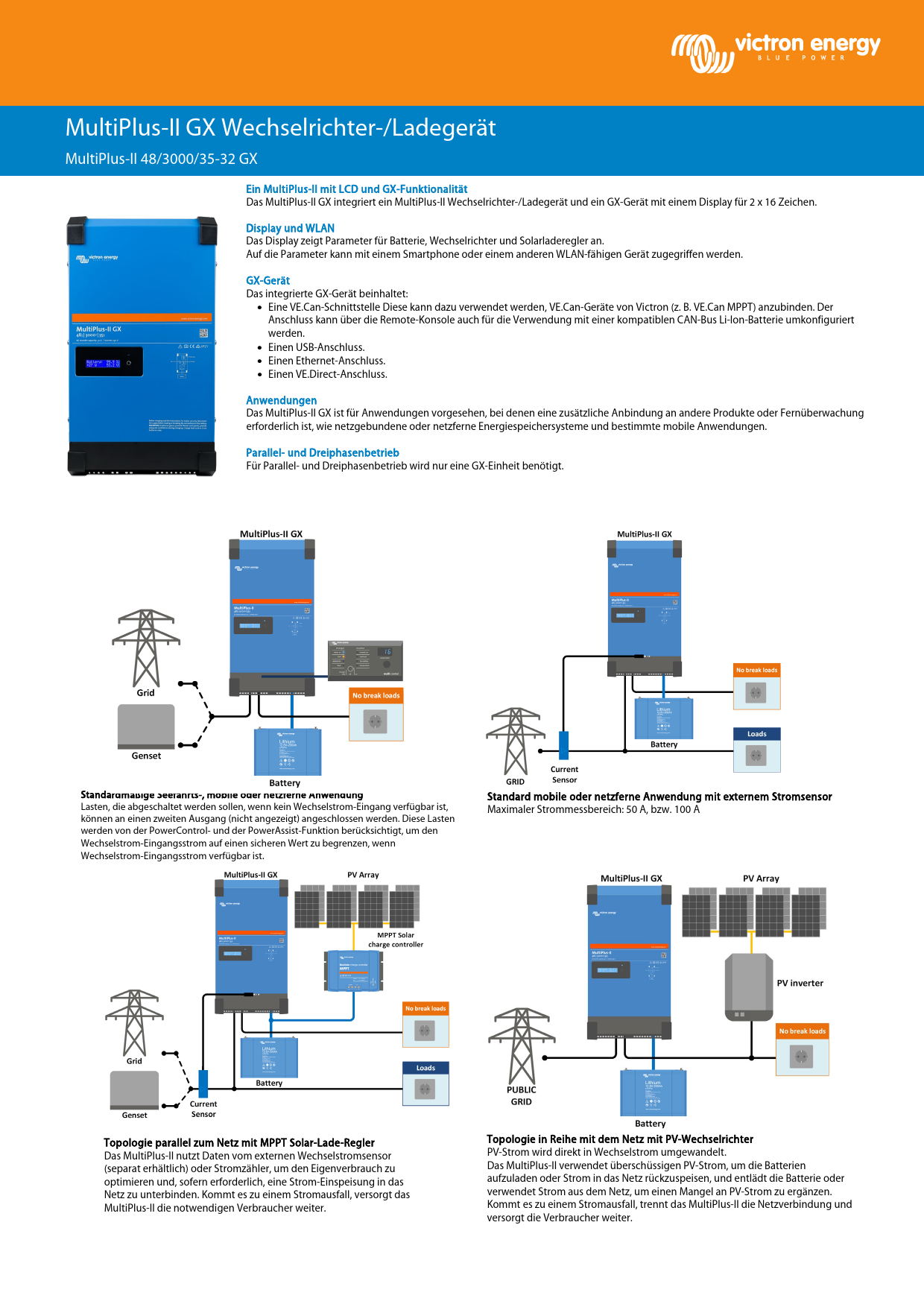 découvrez le victron multiplus 2, un onduleur/chargeur innovant offrant une puissance inégalée pour vos applications maritimes, domestiques et industrielles. profitez de sa technologie avancée pour une gestion optimale de votre énergie, garantissant à la fois polyvalence et fiabilité.