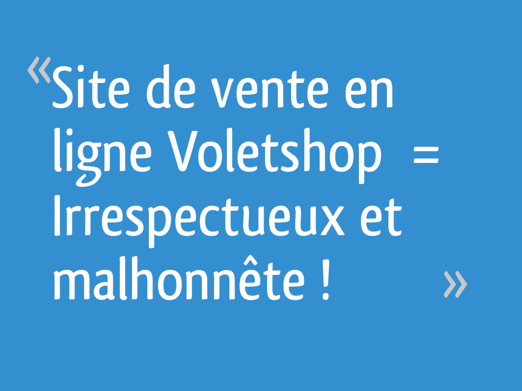découvrez notre avis sur voletshop, votre expert en solutions de volets sur mesure. analysez la qualité des produits, le service client et les retours d'expérience pour prendre une décision éclairée.