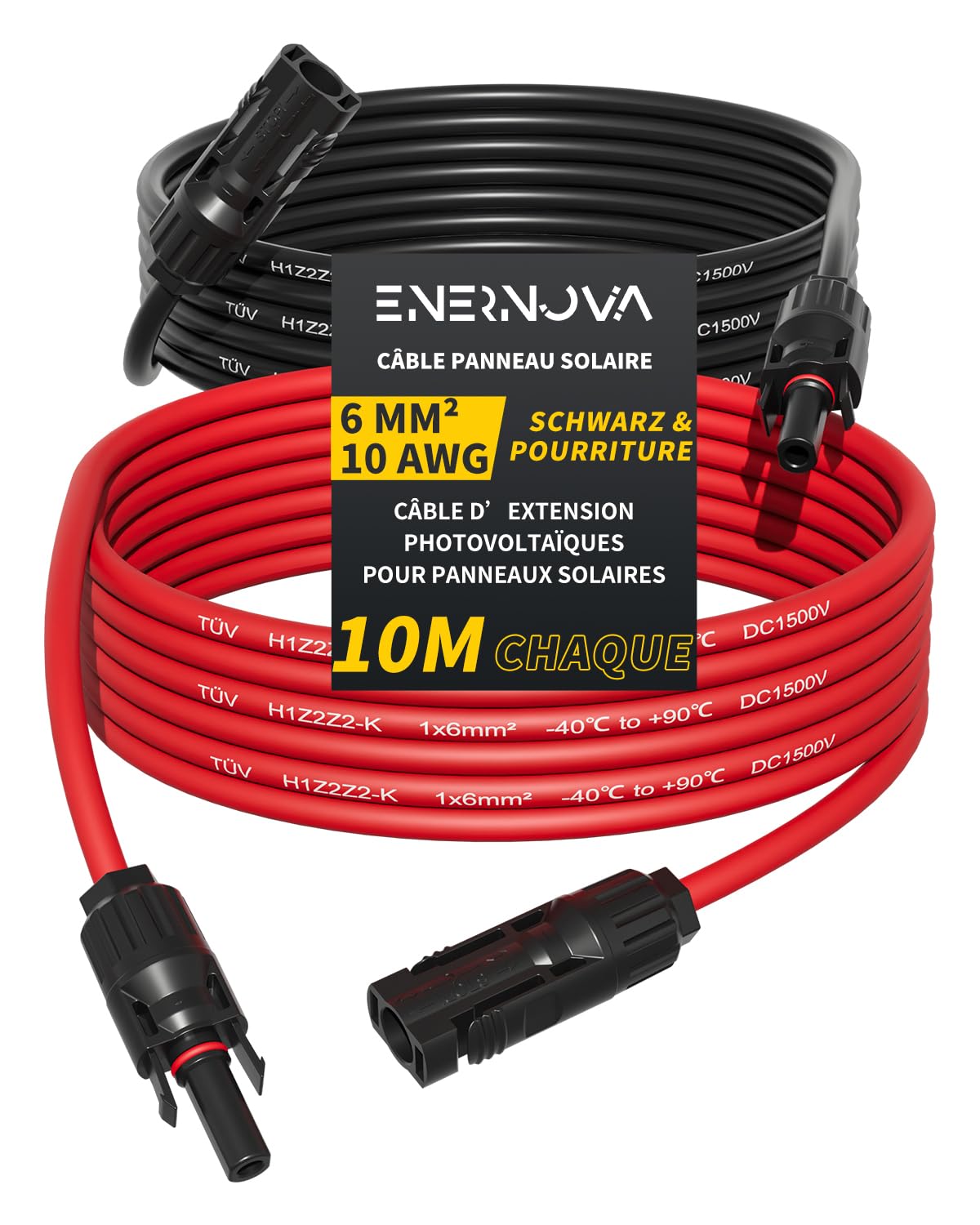 découvrez notre câble solaire 4mm2, idéal pour optimiser la connectivité de vos installations photovoltaïques. résistant aux intempéries et conçu pour une performance optimale, ce câble est essentiel pour garantir l'efficacité de votre système solaire.