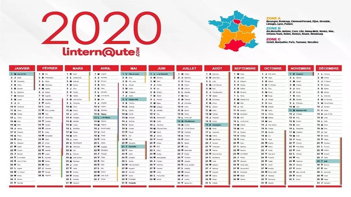 découvrez notre calendrier 2020 complet, idéal pour planifier vos événements, vacances et rendez-vous. restez organisé tout au long de l'année avec des informations clés sur les jours fériés et les périodes importantes.