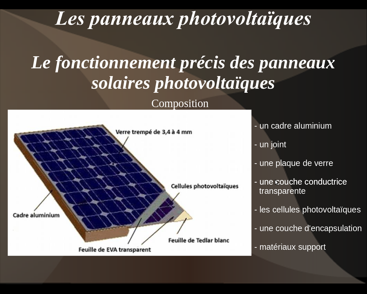 découvrez les différents composants d'un panneau solaire, leur fonctionnement et leur importance dans la production d'énergie renouvelable. apprenez comment optimiser votre installation solaire pour en maximiser l'efficacité et réduire votre empreinte carbone.