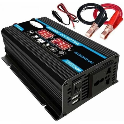 découvrez notre convertisseur 12v-220v, idéal pour transformer l'énergie de votre voiture ou batterie en courant domestique. parfait pour alimenter vos appareils électriques lors de vos déplacements ou en situation d'urgence.
