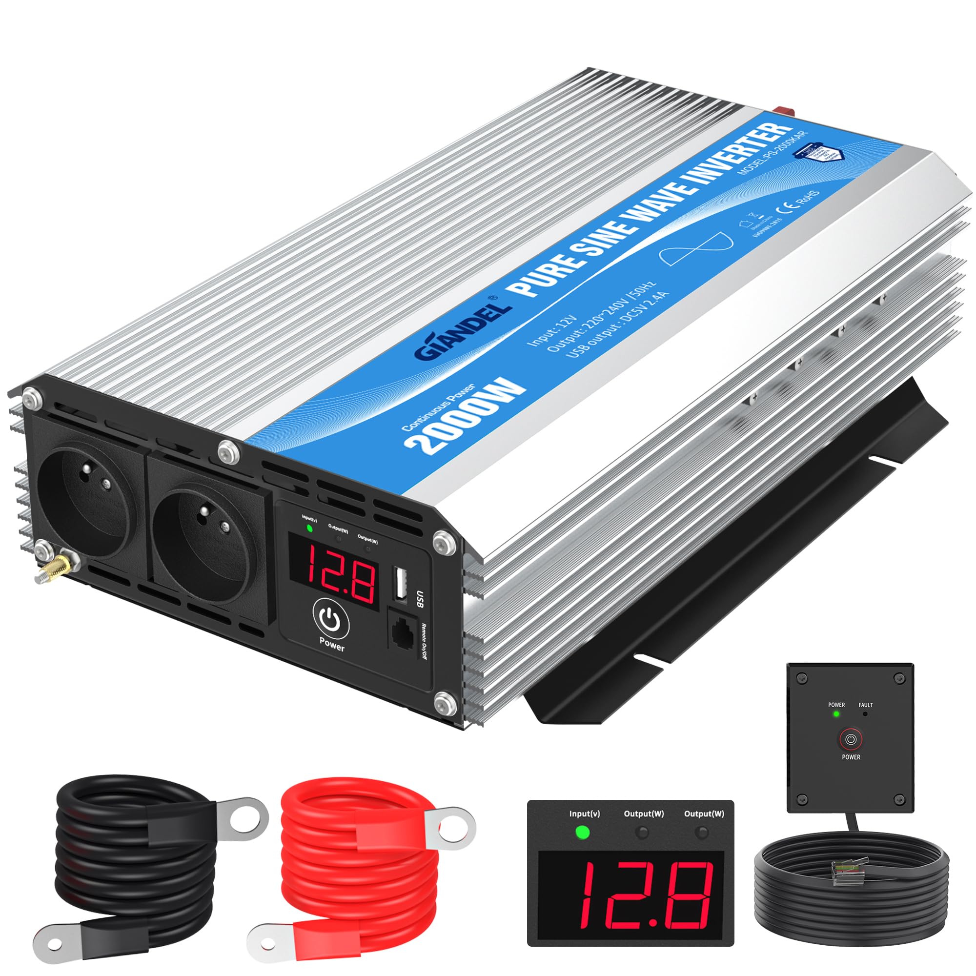 découvrez notre convertisseur 12v-220v performant, idéal pour alimenter vos appareils électroniques en déplacement. pratique et compact, il assure une conversion fiable de l'énergie pour vos besoins en voiture, camping ou dans toute situation où l'accès à une source d'énergie est limité. optez pour la qualité et la sécurité avec notre produit conçu pour une utilisation facile et efficace.