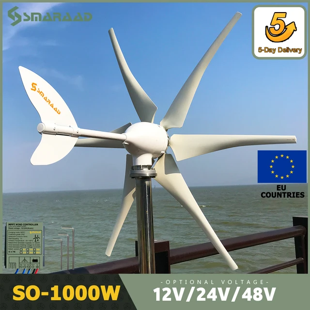 découvrez notre éolienne de 1000w, une solution écologique et économique pour produire votre propre énergie renouvelable. idéale pour les maisons et petites entreprises, elle permet de réduire votre facture d'électricité tout en préservant l'environnement. profitez d'une installation simple et d'une efficacité optimale grâce à cette technologie durable.