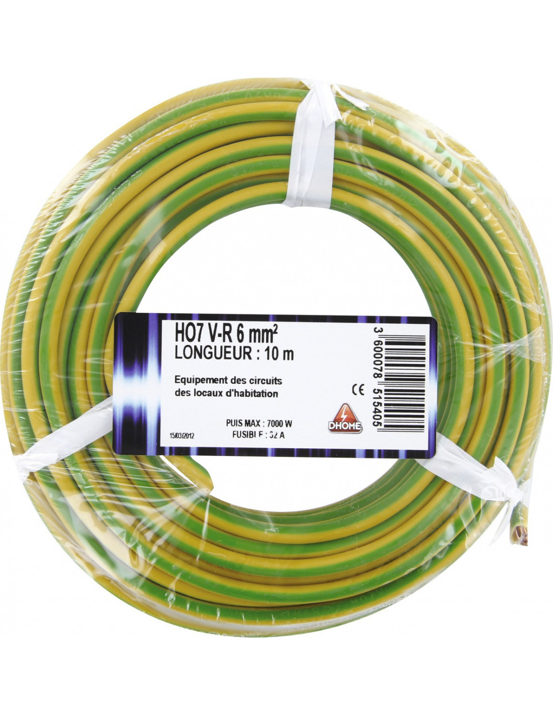 découvrez notre fil électrique de 6 mm², idéal pour vos projets de câblage résidentiel et industriel. offrant une excellente conductivité et flexibilité, ce fil répond à toutes vos exigences énergétiques. disponible en différentes longueurs, il est parfait pour garantir un raccordement sécurisé et durable.