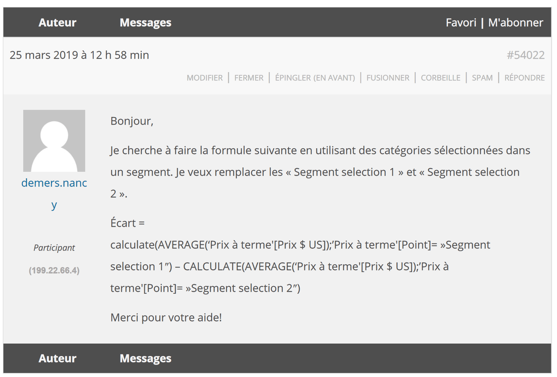 découvrez notre forum dédié à l'analyse business intelligence (bi) : échangez des idées, partagez des expériences et trouvez des solutions innovantes pour optimiser vos données et améliorer la prise de décision dans votre entreprise.