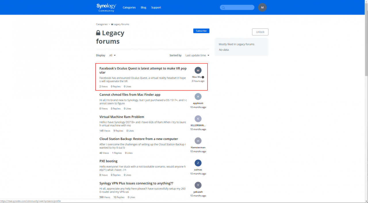 découvrez le forum synology, votre espace d'échange pour poser vos questions, partager des astuces et trouver des solutions à vos problèmes liés aux produits synology. rejoignez une communauté passionnée et améliorez votre expérience avec vos appareils nas.
