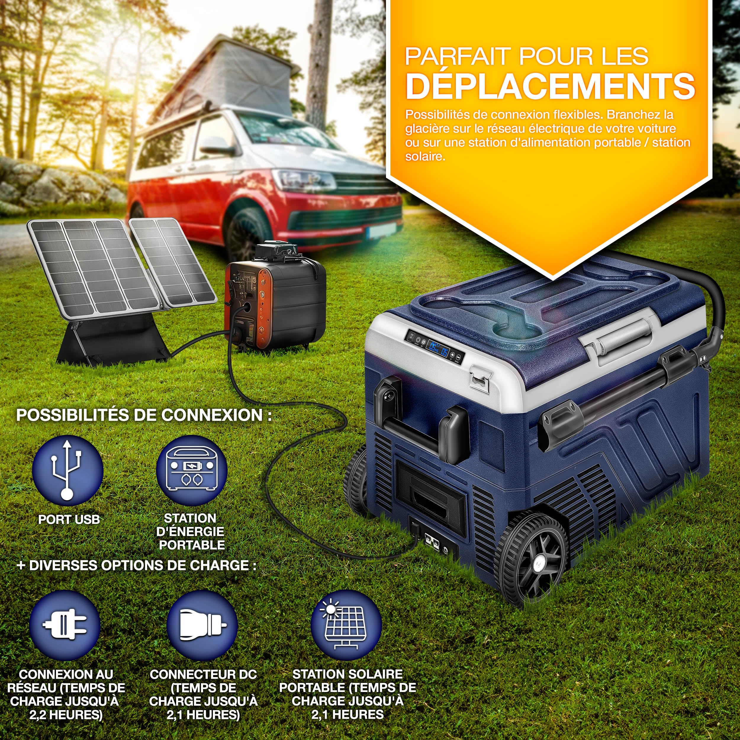 découvrez notre glacière solaire innovante, idéale pour vos aventures en plein air. profitez de vos boissons et aliments frais grâce à une solution éco-responsable et autonome, alimentée par l'énergie du soleil. parfaite pour le camping, la randonnée ou les pique-niques, cette glacière combine performance et respect de l'environnement.