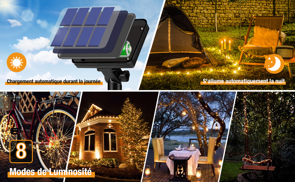 découvrez notre sélection de guirlandes solaires disponibles sur amazon. éclairez vos soirées en plein air tout en économisant de l'énergie avec ces décorations lumineuses écologiques et élégantes.