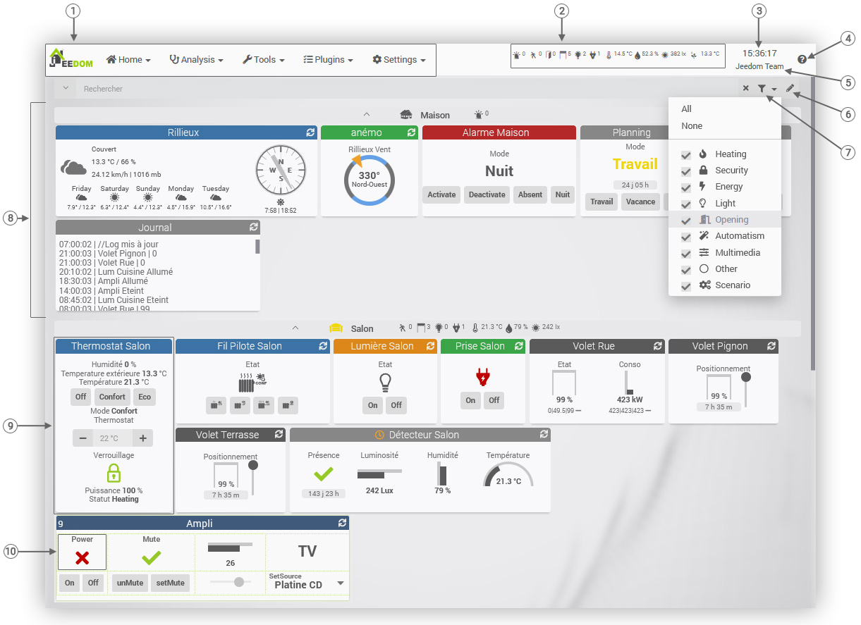découvrez jeedom, la solution domotique open-source qui vous permet de contrôler et automatiser votre maison en toute simplicité. profitez d'une interface intuitive et de nombreuses fonctionnalités pour optimiser votre confort et votre sécurité.