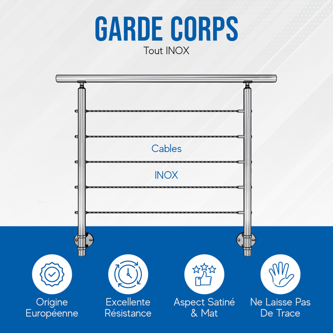 découvrez notre kit garde corps terrasse, idéal pour sécuriser votre espace extérieur tout en ajoutant une touche esthétique. facile à installer et robuste, il s'adapte à tous types de terrasses. profitez de vos moments en plein air en toute sérénité avec notre solution de garde corps.