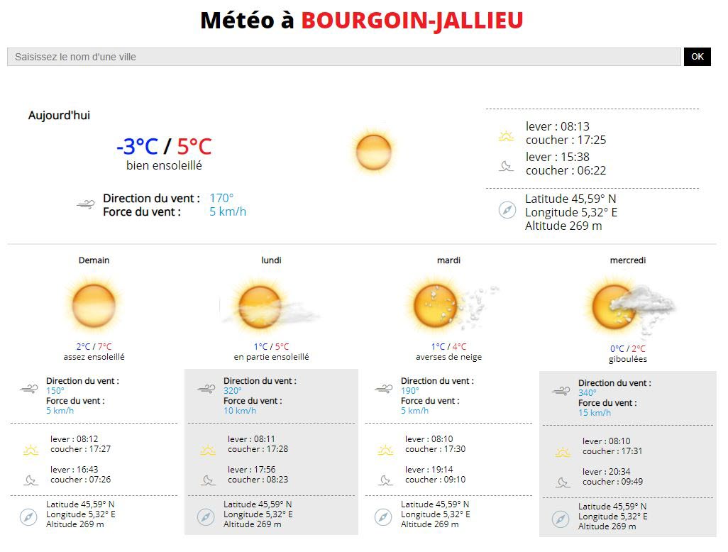 consultez la météo de la semaine pour planifier vos activités en toute sérénité. découvrez les prévisions détaillées, les températures et les alertes météo pour chaque jour. restez informé et préparez-vous aux conditions météorologiques à venir.