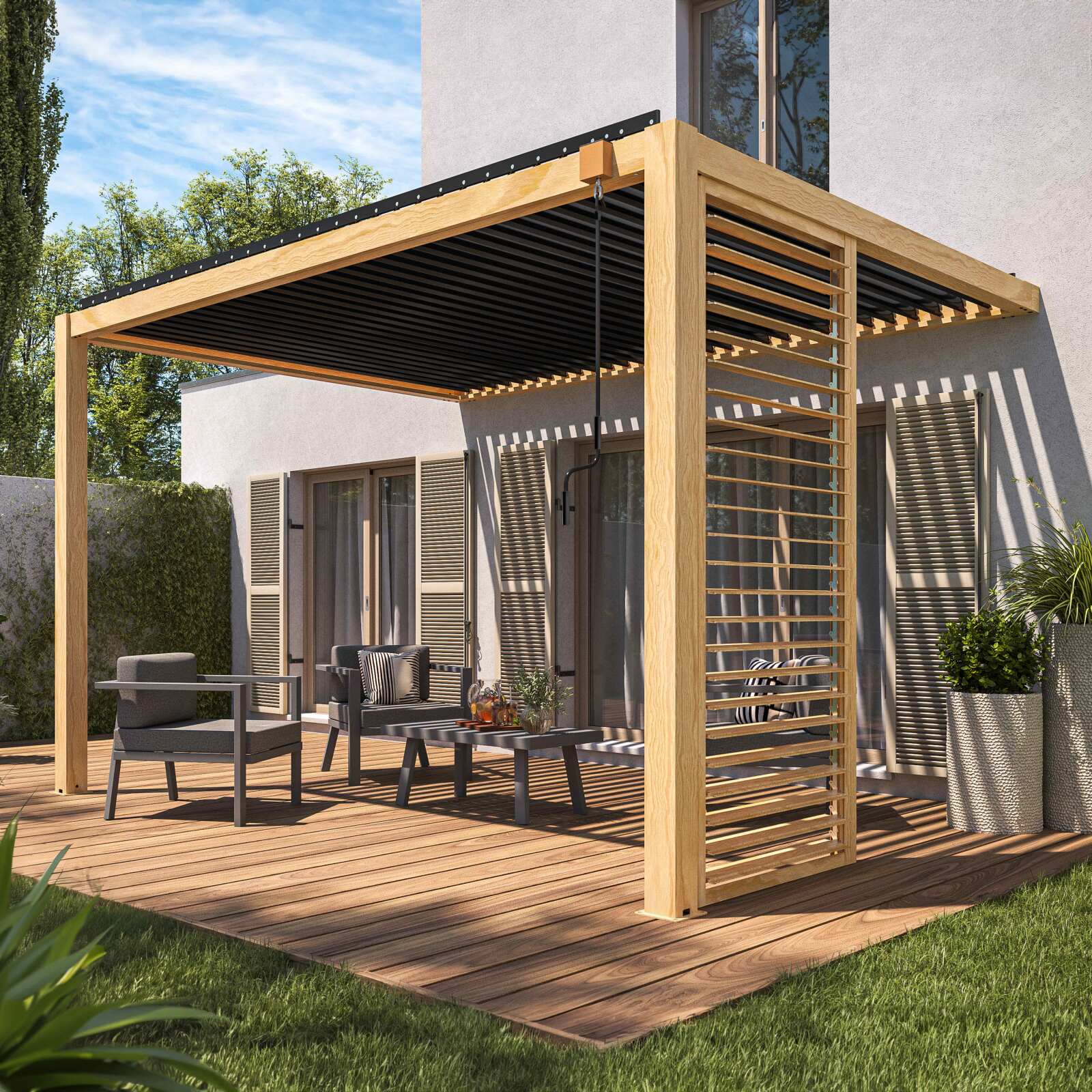 découvrez nos pergolas élégantes et fonctionnelles, idéales pour embellir votre espace extérieur. offrant une protection contre les intempéries tout en laissant passer la lumière, nos pergolas sont conçues pour s'adapter à tous les styles de jardin. transformez votre terrasse en un véritable havre de paix avec nos modèles personnalisables.