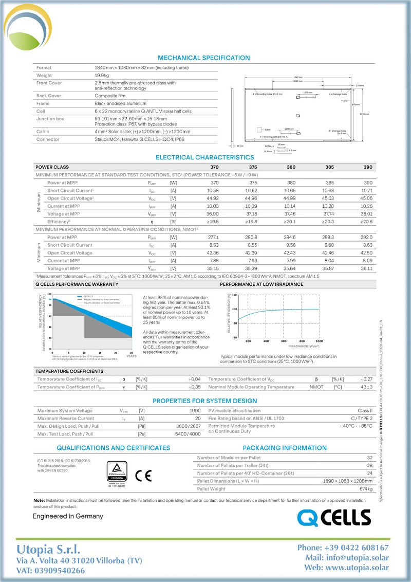 découvrez le panneau solaire q cells g9, un modèle innovant et performant conçu pour maximiser l'efficacité énergétique de votre installation. profitez de technologies de pointe pour une production d'énergie optimale et un rendement durable.