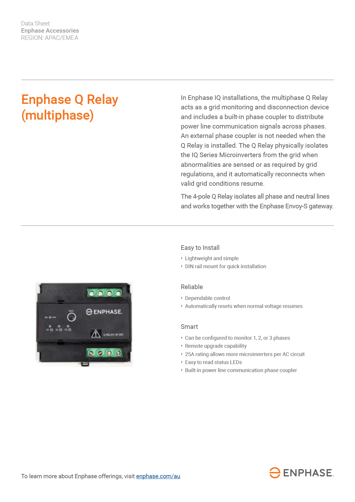 découvrez le q relay d'enphase, une solution innovante pour optimiser la gestion de l'énergie solaire. parfait pour les propriétaires de systèmes photovoltaïques souhaitant améliorer l'efficacité et la sécurité de leurs installations. explorez ses caractéristiques et avantages dès maintenant !