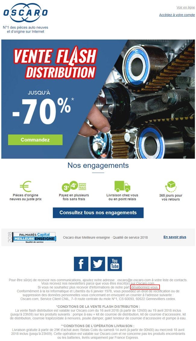 suivez facilement l'état de votre commande sur oscaro grâce à notre service de suivi en temps réel. restez informé de chaque étape de votre livraison et bénéficiez d'un service client réactif pour toutes vos questions.