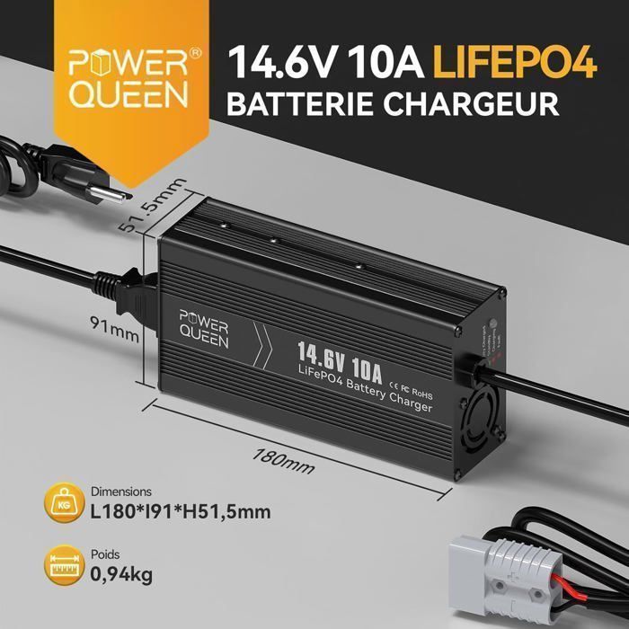 découvrez nos chargeurs lifepo4 haute performance, spécialement conçus pour optimiser la charge de vos batteries lithium-fer-phosphate. fiabilité, sécurité et efficacité au rendez-vous pour prolonger la durée de vie de vos batteries.