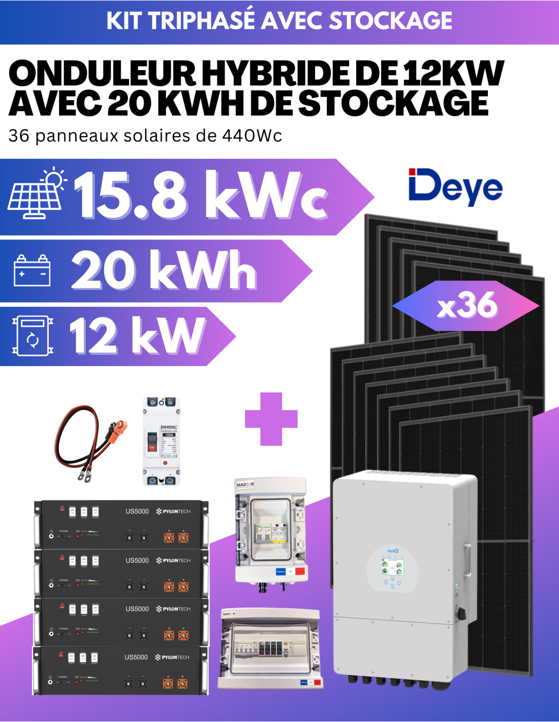découvrez notre kit solaire complet pour une énergie renouvelable et économique. idéal pour réduire votre facture d'électricité et contribuer à la protection de l'environnement. facile à installer et adapté à tous vos besoins énergétiques.
