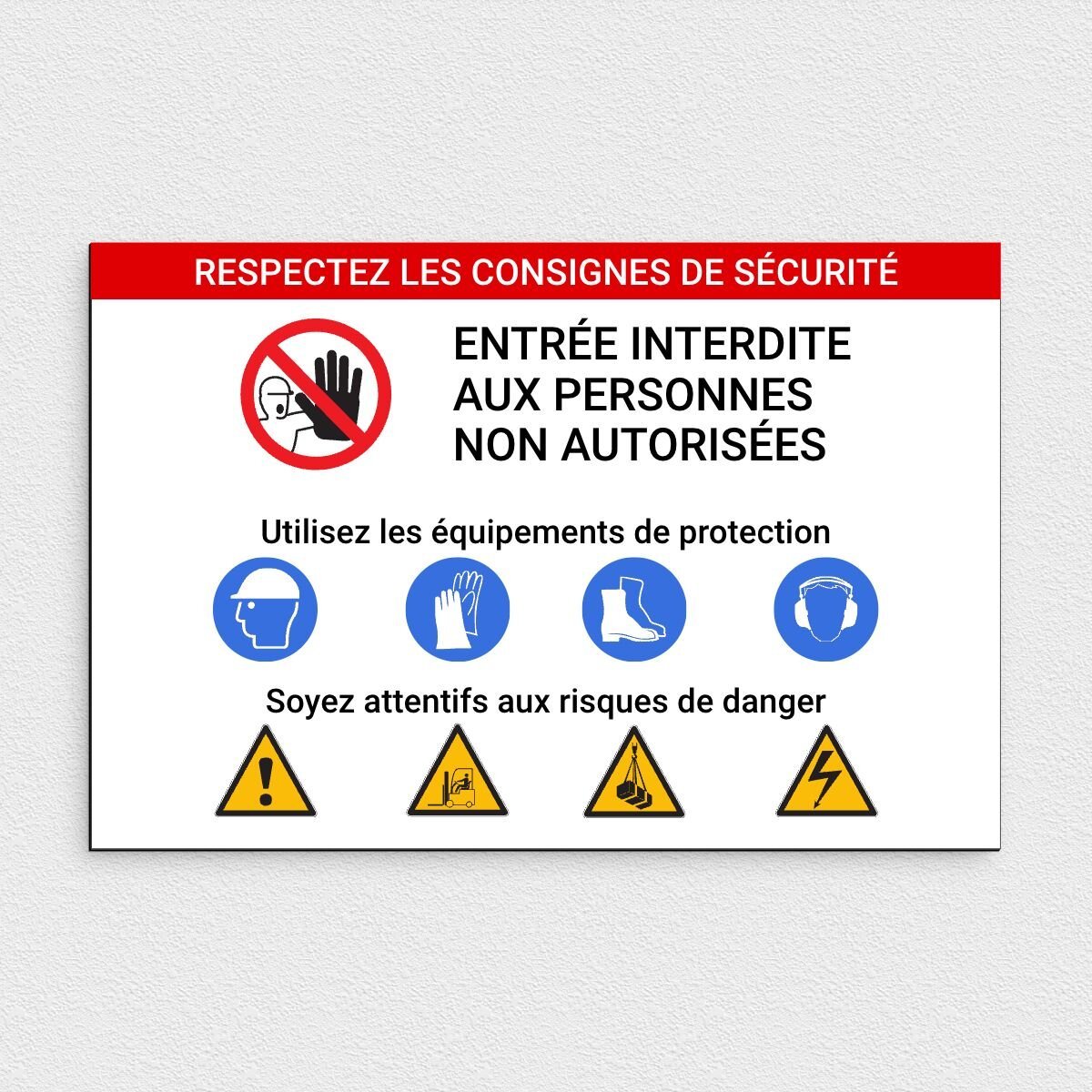 découvrez notre gamme de panneaux de sécurité, conçus pour garantir la protection et la sécurité dans vos espaces. informez le public avec clarté et efficacité grâce à des panneaux conformes aux normes en vigueur.