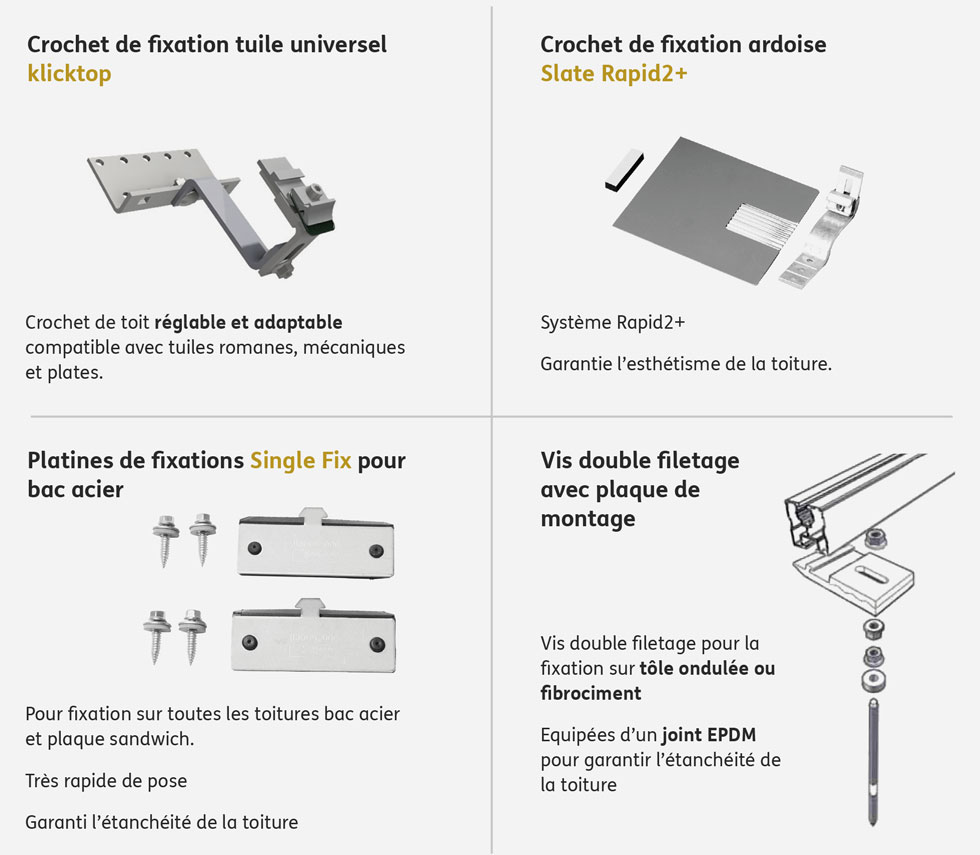 découvrez nos solutions de fixation pour panneaux solaires sur tôle. assurez une installation robuste et durable de vos panneaux solaires tout en optimisant leur performance. idéal pour les toits en tôle, notre gamme offre des options adaptées à tous vos besoins.