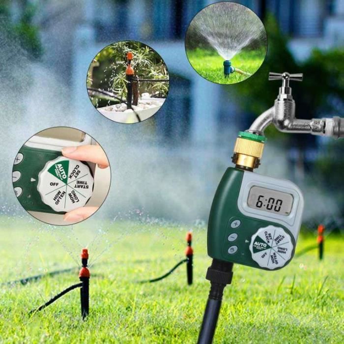 découvrez notre minuterie eau, l'outil idéal pour gérer efficacement l'irrigation de votre jardin. programmez facilement l'arrosage de vos plantes et économisez de l'eau tout en assurant une croissance optimale.